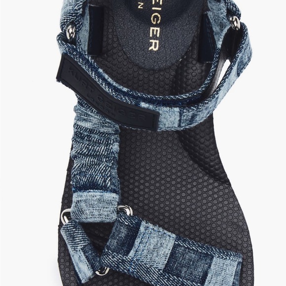 Kurt Geiger Blue Denim Women's Sandals - Picture 5 of 8